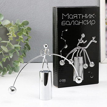 Маятник "Штангист" 11х18х2,7 см (металл)