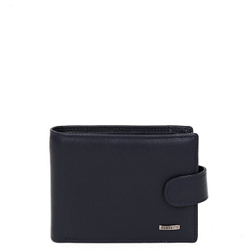 Портмоне FABRETTI мужское, нат.кожа, 13*9*3,5см, синий