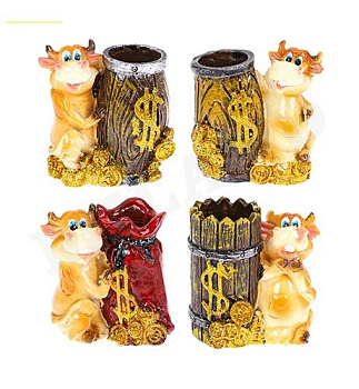 Подставка под зубочистки "Весёлый бычок"