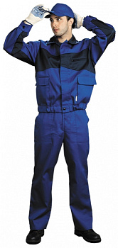 Спецодежда Костюм "Специалист-2" куртка, полукомбинезон р-р 48-50/170-176, цвет васильковый