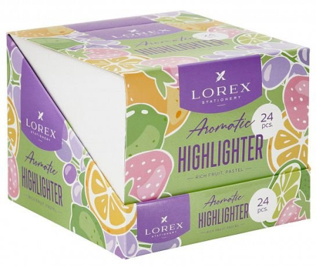 Текст-маркер LOREX "Aromatic" 1-3,5мм (ассорти) пастель, ароматизированный