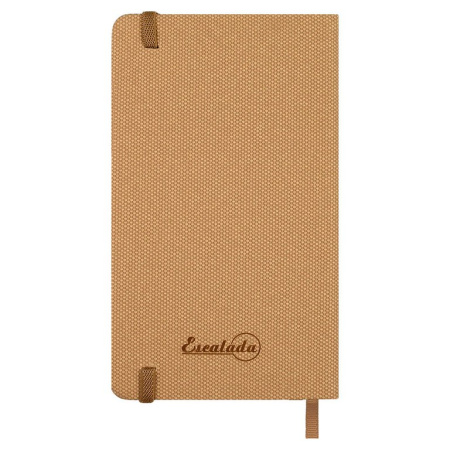 Записная книжка 105*170 мм, 120л., Escalada "Пике. Бежевый" твёрдый переплёт, иск. кожа