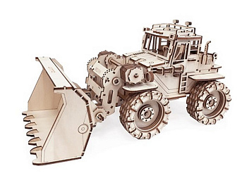 Сборная модель из дерева  262 дет. "Трактор Бульдог" 305*135*145мм
