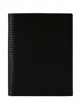 Обложка для паспорта Borasco "Hermes" нат. кожа, черная