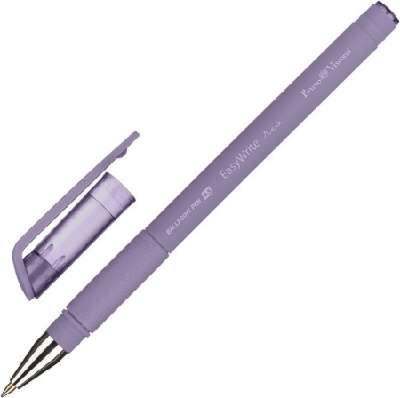 Ручка шариковая BV Easy Write "Rio" резин.упор 0,5мм синяя (ст.138мм, линия 0,4мм)