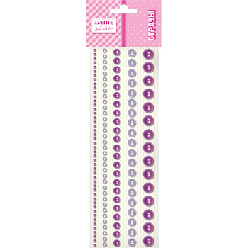 Стразы самоклеящиеся "DIY Pearls" deVENTE цв. аметистовый