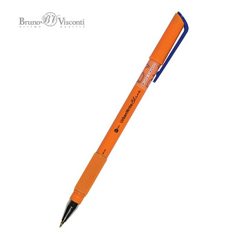 Ручка шариковая масляная BV UrbanWrite Summer резин. упор 0,7мм синяя (стерж. 139мм, линия 0,5мм)