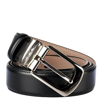 Ремень Dr.Koffer мужской нат. кожа, черный