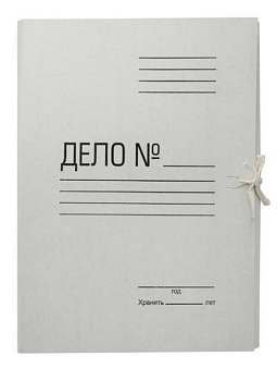 Папка с завязками мелован. картон 440 г/м2