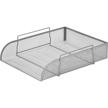 Лоток горизонтальный металл. Attache, 340*268*83 мм серебристый