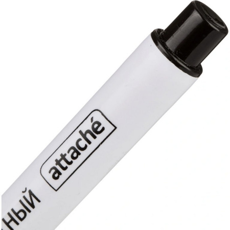 Маркер перманентный  0,5 мм Attache черный, супертонкий метал. наконечник