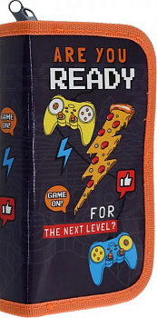 Пенал 2 отд. для мальчика Profit "Готов к игре?" 190*105 (ламинир.картон)