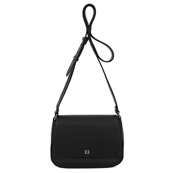 Сумка женская FABRETTI 20*16*8см, нат. кожа, черный