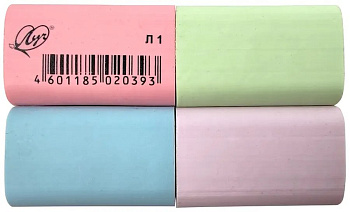 Ластик Луч Л1 35*22*10мм, ассорти