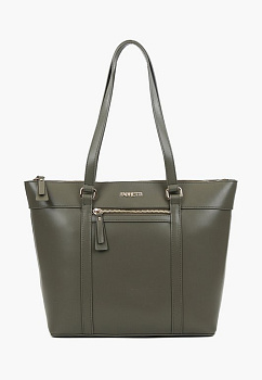 Сумка женская FABRETTI 29х28х12 см, нат. кожа, табачный