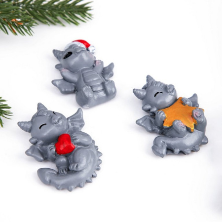 Символ 2024г Магнит "Новогодний" МИКС