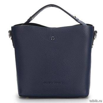 Сумка женская Jane's Story 21х20х11см, нат.кожа, синяя