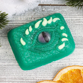 Мыло фигурное "Глаз дракона" зеленое