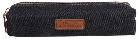 Пенал  универсальный Calligrata "Джинс" 20 х5 х3,5 см., ассорти