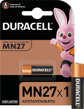 Батарейка щелочная 27A Duracell 12В