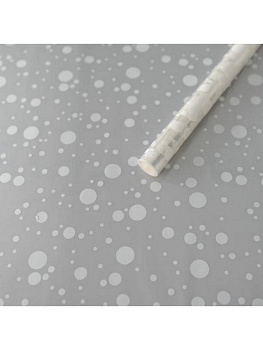 Пленка упаковочная в ролике 70*750см прозрачная 200г, 40мкм "Конфетти"