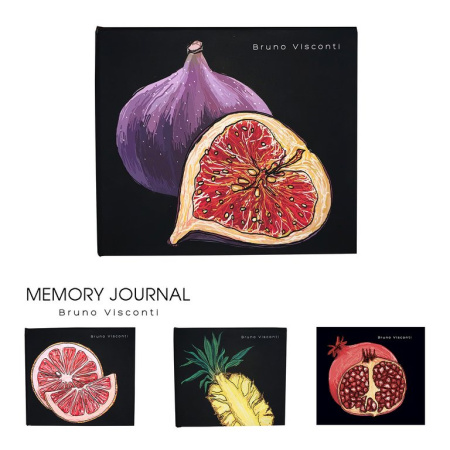 Блокнот А7 100л., 110*95 мм, без линовки "MEMORY  JOURNAL" МИКС 2, отрывной блок+карандаш