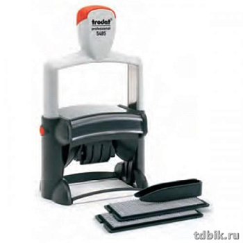 Датер самонаборный 6 стр. 68х47 мм 2 кассы Trodat банк, месяц цифрами