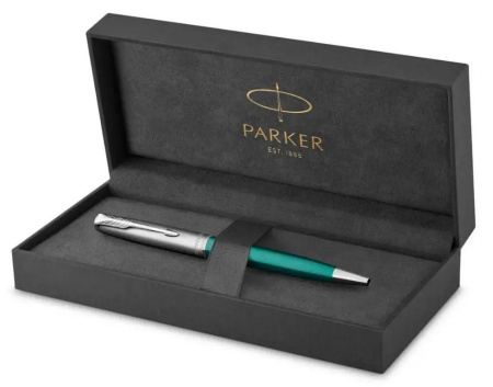 Ручка шариковая Parker Sonnet Essentials LaqGreen СT M (нерж.сталь)
