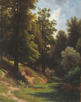 Постер на бумаге 50*70см, Л.Л. Каменев "Лес" 1874г
