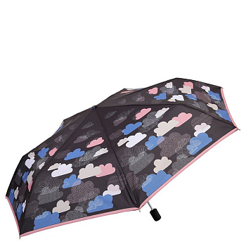 Зонт женский суперавтомат Fabretti, мини , 3 сложения, эпонж