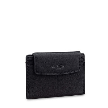 Портмоне Dr.Koffer 14*10,5 см нат. кожа, черный