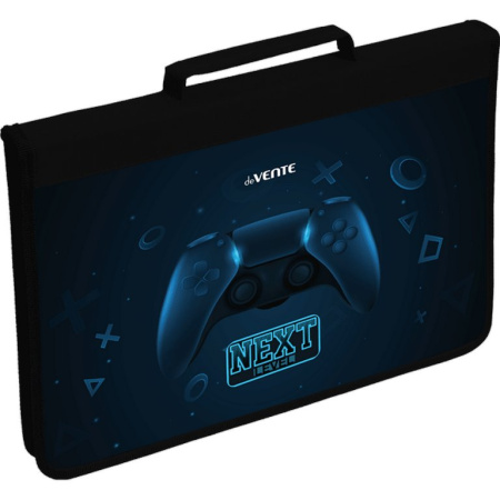 Папка для тетрадей, ИЗО и технологии на молнии A4 (34x23x3 см) текстильная "Next Level Gamer"