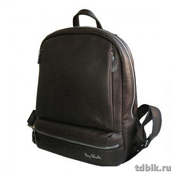 Рюкзак женский Tony Perotti 24*31*15 см, нат. кожа, черный