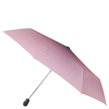 Зонт женский автомат Fabretti, 3 сложения, сатин, розовый