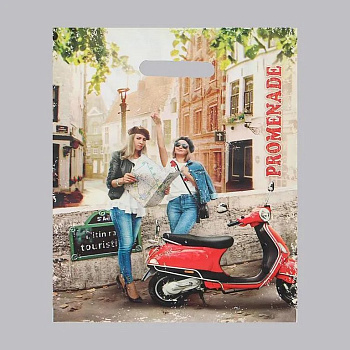 Пакет пробивной 30*40см (35 мкм) "Прогулка" ПВД