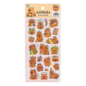 Наклейки  9,5 х 22 см  "Капибарка 4"
