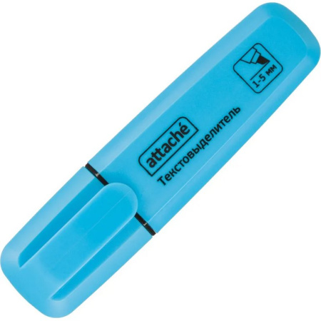 Текст-маркер Attache голубой, 1-5мм