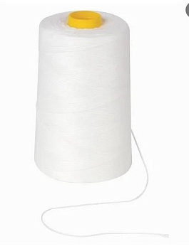 Нить капроновая (полиамидная) длина 1714 м, диаметр 1 мм,  вес 0,72 кг, 187 текс. белая