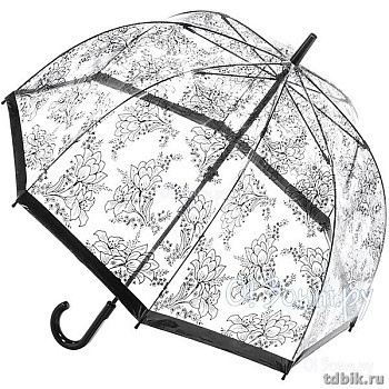 Зонт женский трость Fulton StencilFlower "Трафарет цветка" диаметр купола 84см