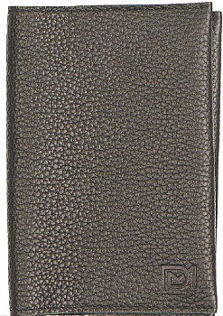 Обложка для паспорта D.Morelli "Монтана" нат. кожа, черная