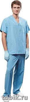 Спецодежда Костюм "Хирурга" универсальный р-р 52-54/182-188, цвет бирюзовый