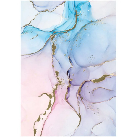 Бумага упаковочная 70*100см  в рулоне (ассорти) "Мраморный стиль"