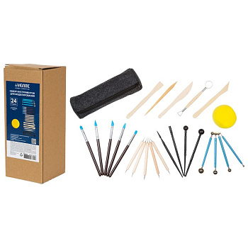 Набор инструментов для лепки и моделирования deVENTE "HOBBY CREATIVE" 24 предмета