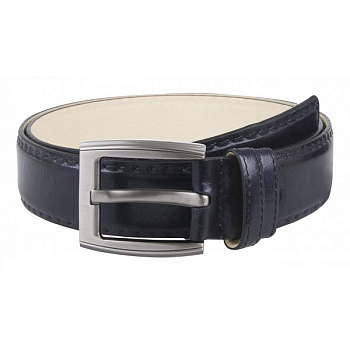 Ремень Alliance нат. кожа,  ширина 40мм, темно-синий