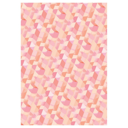 Бумага упаковочная 70*100см  в рулоне (ассорти) "Floral mood" MESHU