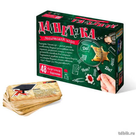 Игра настольная  16+ с карточками "ДаНетка" (3 издание) Нескучные игры