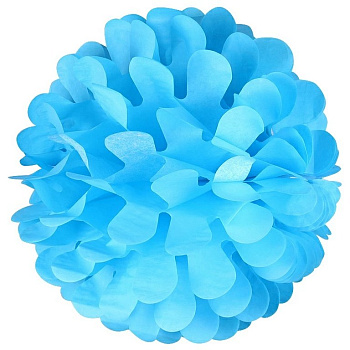 Украшение из бумаги "Помпон" 30 см, цвет ассорти