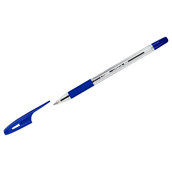Ручка шариковая масляная Стамм "Орбита 150" резин.упор 0,7мм синяя (стерж.142мм, линия 0,5мм)