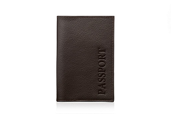 Обложка для паспорта Faetano нат. кожа, цвет коричневый