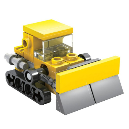 Конструктор пластиковый (мал)  24 дет. "Стройка Бульдозер" Bondibon